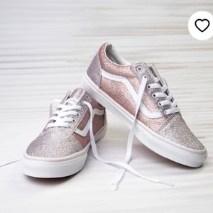Vans Old Skool Glitter Skate Sneakers Big Kid Size 5.5